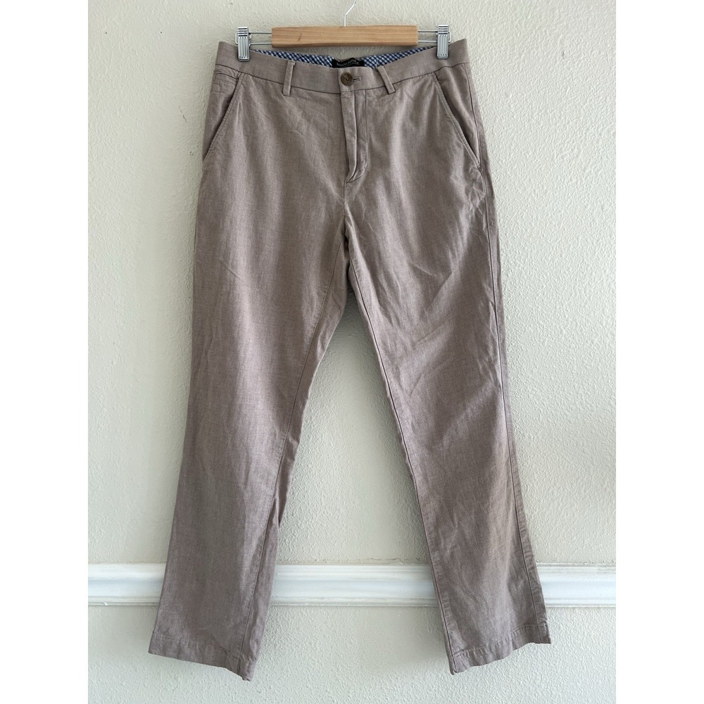 Banana Republic Kentfield Pant Mens Size 30x30 Tan Brown Cotton Chinos Slacks